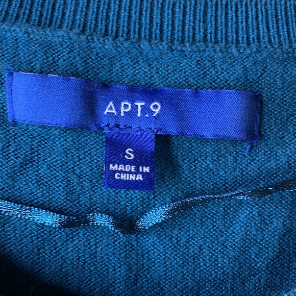 Apt 9 Teal sweater - Picture 4 of 4